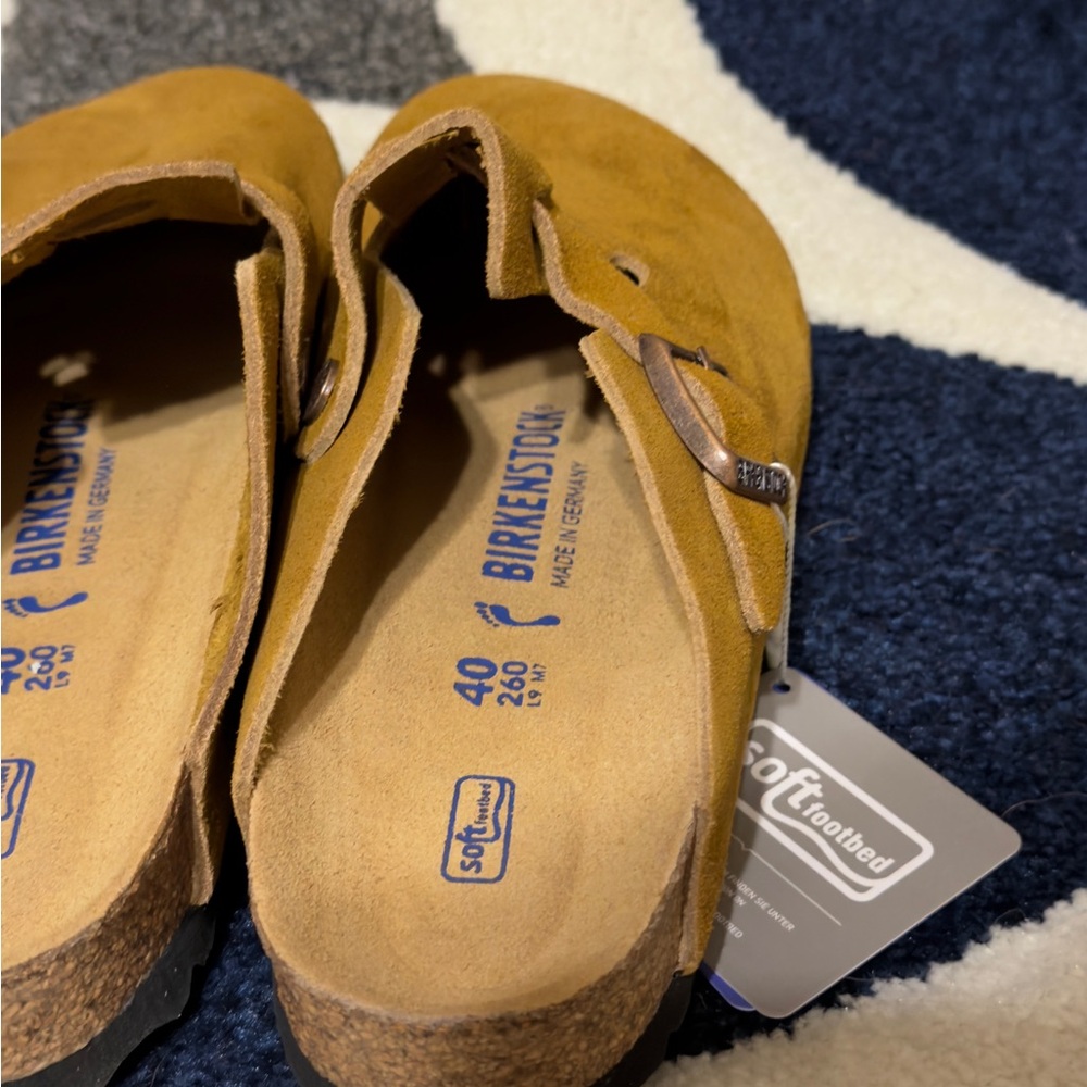 Birkenstock Boston Clog Suede Sandal Mink Women’s Size 7 , 8 And 9 - Picture 4 of 6